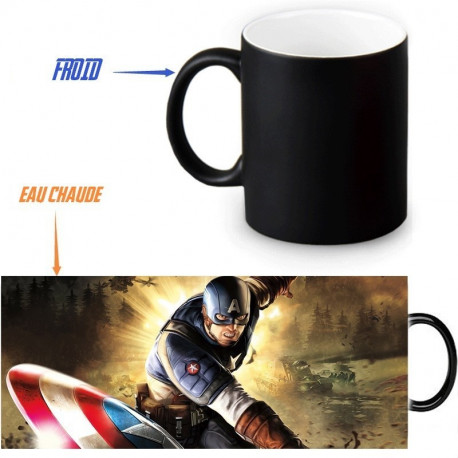 Mug thermoréactif Captain America - Plusieurs designs