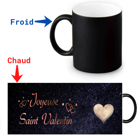 Mug thermoréactif Joyeuse  Saint-valentin