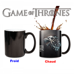 Mug thermochromique Game of Thrones  Emblème de la maison Stark